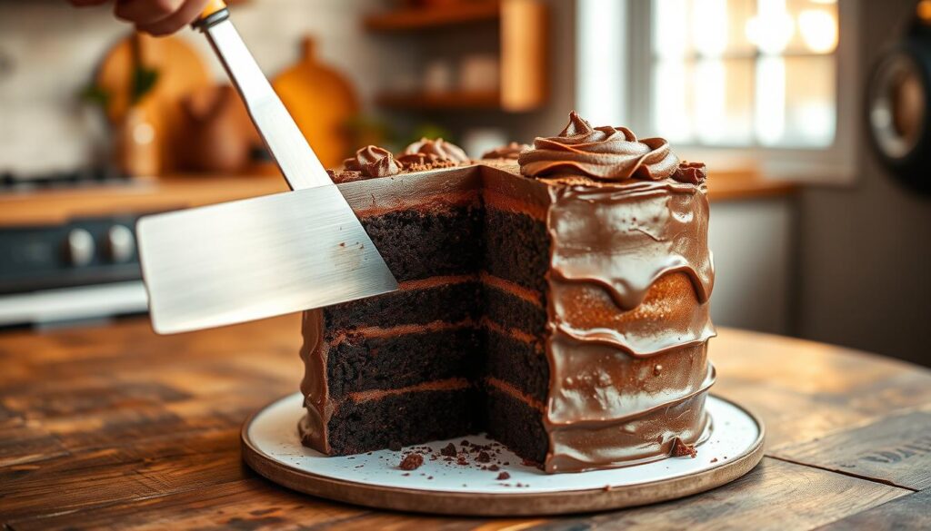 Matilda cake slicing