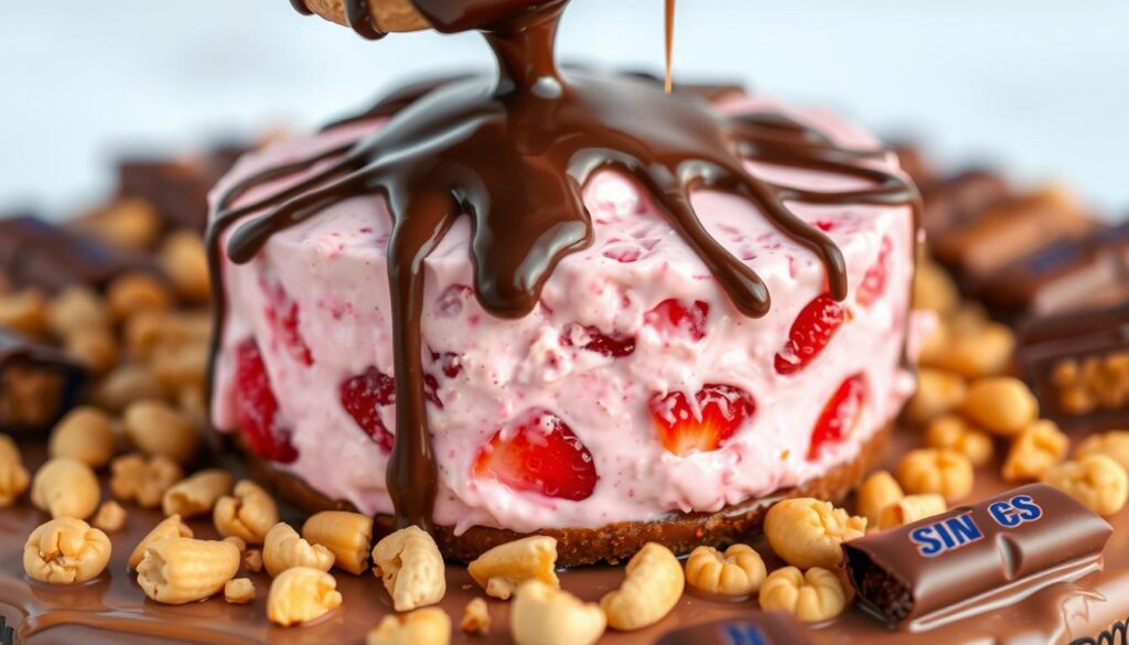 Strawberry Cheesecake Snickers Filling