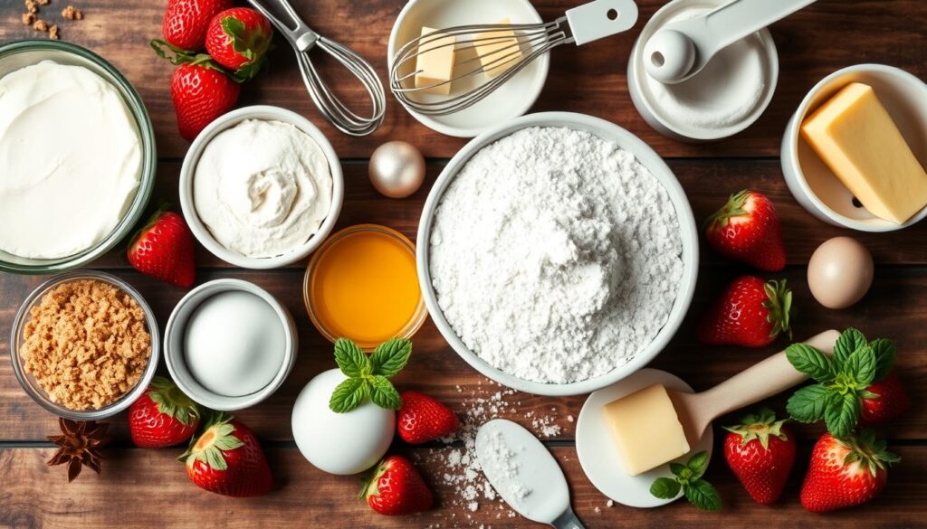 cheesecake baking ingredients