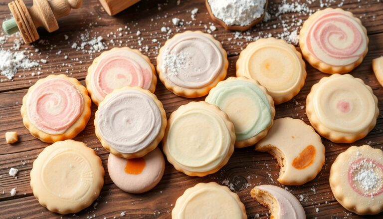 pastel colorful cookies